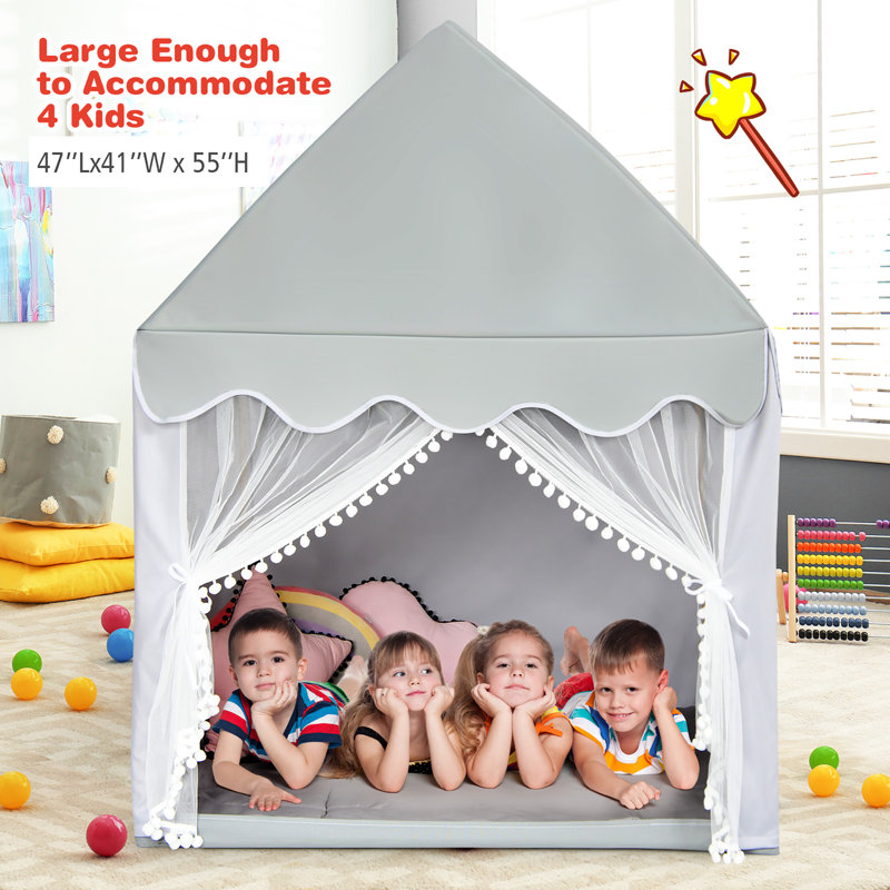 Costway 41 W x 47 D Indoor Outdoor Play Tent Reviews Wayfair